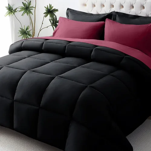 Miniatura 46 de JOLLYVOGUE Juego de edredón individual XL, cama ultrasuave en una bolsa, tamaño individual XL, 5 piezas, juego de ropa de cama certificado Oeko-TEX