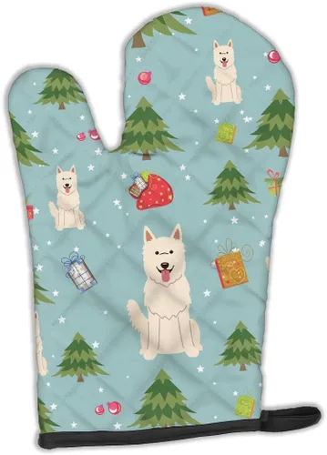 Miniatura 249 de Caroline's Treasures BB2732OVMT Dog House Collection Border Collie - Guante de horno grueso resistente al calor para sartenes calientes y horno
