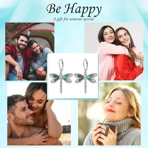 Miniatura 116 de Aretes colgantes de filigrana de plata de ley 925, margarita, loto, flor de rosa, piedra lunar, lágrima para mujer, nudo celta infinito, margarita
