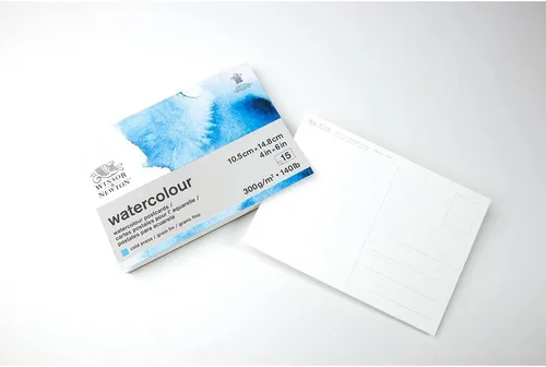 Miniatura 4 de Winsor & Newton Bloc de postales de papel clásico para acuarela, 4 x 6 pulgadas, blanco natural