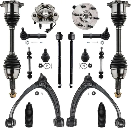 Miniatura 40 de Detroit Axle - Kit de nudillos de dirección delantera izquierda para Ford Edge Lincoln MKX 07-10, cojinete de rueda del lado del conductor, nudillo