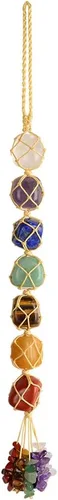 Miniatura 10 de Anjiucc Árbol de la vida de cristal curativo de 7 chakras para colgar en la pared, decoración de interiores, decoración de ventanas, meditación