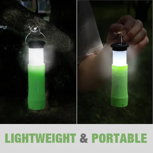Miniatura 9 de EverBrite Mini Linternas y Faroles 2 en 1, Combo de Linterna con Zoom con 3 Modos, Artículos Esenciales para Acampar, Farol de 2 Piezas a Batería