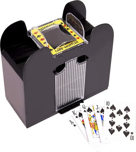 Miniatura 6 de Barajador automático de cartas - Barajador de cartas alimentado por batería para juegos de cartas caseras como Uno Poker Blackjack Omaha y Baccarat