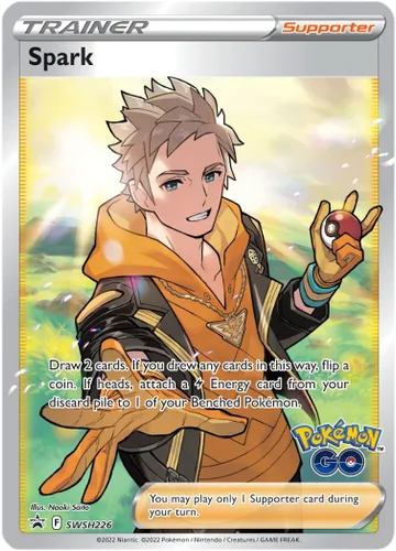 Miniatura 6 de Pokémon TCG: GO Special Collection - Team Instinct (1 tarjeta promocional de aluminio, 1 pin Deluxe y 6 paquetes de refuerzo)
