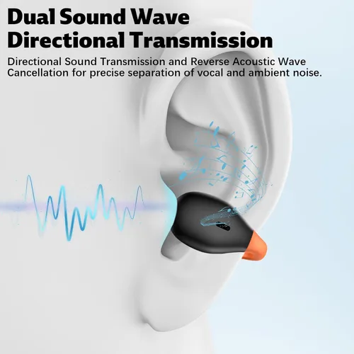 Miniatura 3 de Auriculares inalámbricos de oído abierto Clip seguro Auriculares deportivos conducción ósea Correr Auriculares Bluetooth Gaming Auriculares