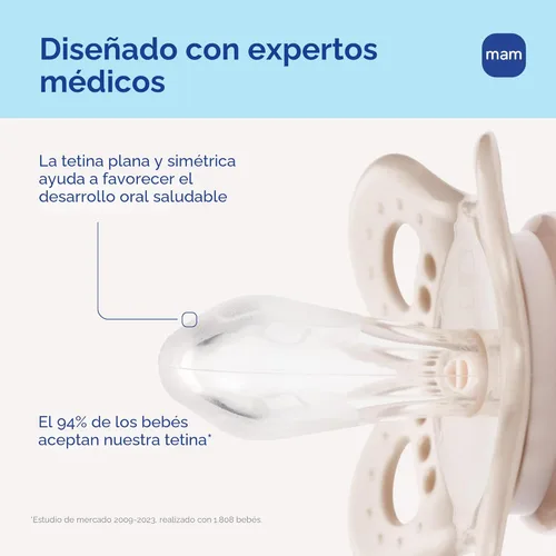 Miniatura 2 de Chupete MAM ortodóntico nocturno que brilla en la oscuridad, unisex, de 0 a 6 meses (2 unidades)