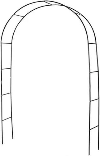 Arco de jardín Tredllis para plantas trepadoras, metal rosa, arcos de boda, ceremonia, fiesta, decoración floral al aire libre, color negro