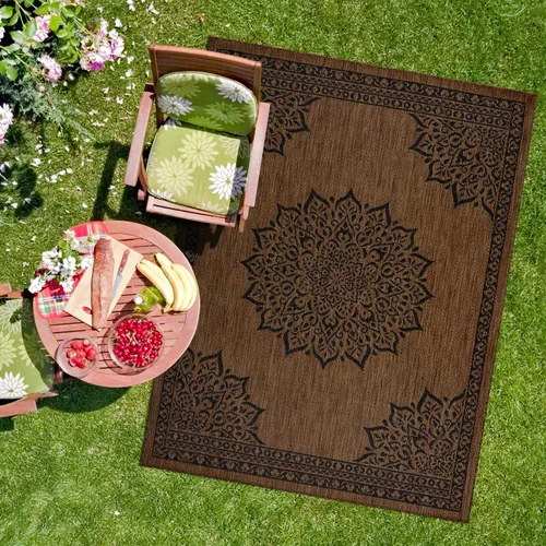 Miniatura 4 de CAMILSON Alfombra para exteriores, alfombras modernas para patios interiores y exteriores, tapetes de cocina y pasillo, alfombra lavable para porche