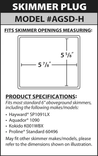 Miniatura 2 de Skimmer Plug - Tapón SimPoolTech para invierno para piscinas sobre suelo