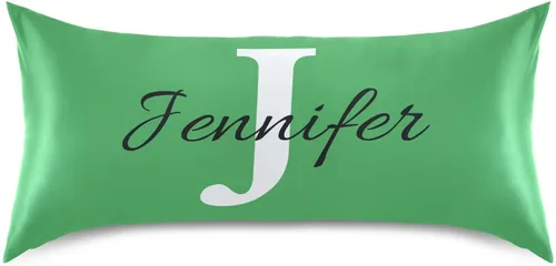 Miniatura 14 de Fundas de almohada negras personalizadas de seda con cierre de sobre, funda de almohada de satén tamaño estándar para personas que duermen