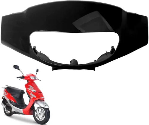 Minho Faro delantero de luz principal ABS negro para GY6, Scooter chino TaoTao Pony ATM50, Roketa MC-08 Boom, Baja SunCity, Jonway YY50QT-6, Wangye