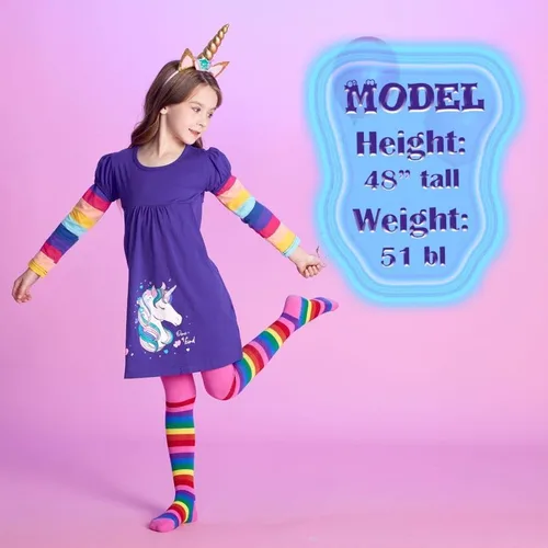 Miniatura 2 de VIKITA Winter Girls Dresses Toddler Girl Clothes Long Sleeve School Outfits for Kids 2-12 Years