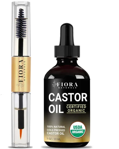 Miniatura 8 de Aceite de ricino orgánico prensado en frío certificado por la USDA, suero de crecimiento de pestañas y cabello, sin hexano, acondiciona y estimula
