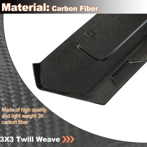 Miniatura 3 de Marco de placa trasera de fibra de carbono real para Chevrolet Corvette C8 2020-2025, accesorios decorativos, salida de fábrica