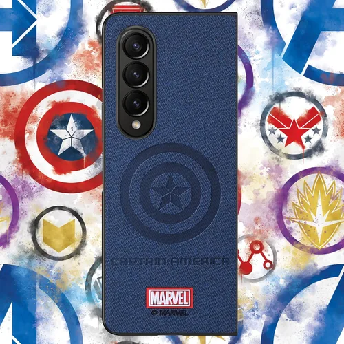 Miniatura 4 de IRON SPIDER Funda para Samsung Galaxy Z Fold 3 5G, con personaje de superhéroe compatible con Galaxy Z Fold 3 5G, funda de piel azul