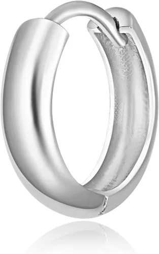 Miniatura 6 de 14k Yellow OR White Gold 3mm Thickness Huggie Earrings (12 x 12 mm)