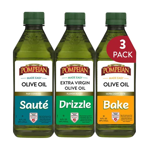 Miniatura 12 de Pompeian Aceite de Oliva, Paquete de Variedad Made Easy, Perfecto para Todas las Necesidades de Cocina, Certificado por la Asociación Americana