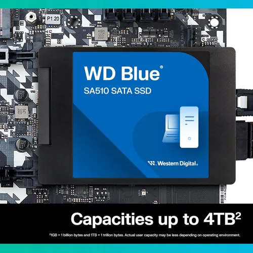 Miniatura 3 de Western Digital 1TB WD Blue SA510 SATA Disco duro SSD interno de estado sólido – SATA III 6 Gb/s, 2.5"/7mm, hasta 560 MB/s – WDS100T3B0A
