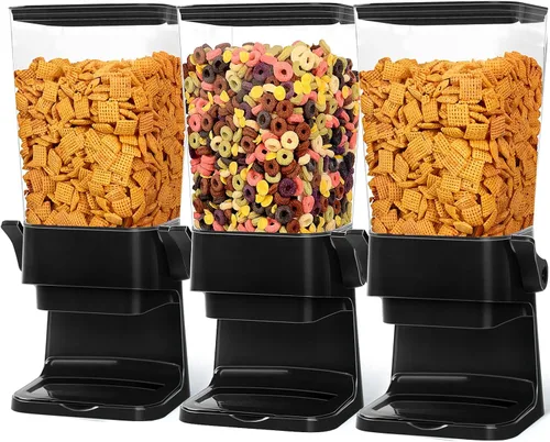 Miniatura 10 de Dispensador de Cereales para Encimera, Contenedores de Cereales de 5.5L Dispensador de Almacenamiento para Despensa, Contenedores de Arroz