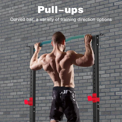 Miniatura 5 de Power Cage Rack ajustable en altura para sentadillas, gimnasio en casa, torre de energía multifunción para dominadas, soporte de entrenamiento