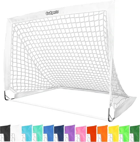 Miniatura 21 de GoSports - Arcos de fútbol portátiles para niños, 13 opciones de color, elige 4 x 3 pies o 6 x 4 pies, redes desplegables de tono de equipo para Rojo