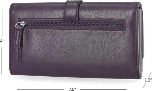 Miniatura 3 de Mundi - Cartera File Master con bloqueo RFID para mujer, con bolsillo para cambio