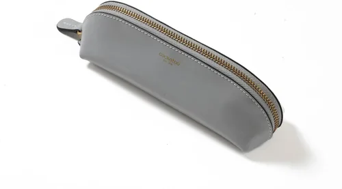 Miniatura 14 de Cockatoo Estuche para lápices de piel auténtica, soporte para accesorios, bolsa de papelería, estuche con cremallera para el trabajo y la oficina