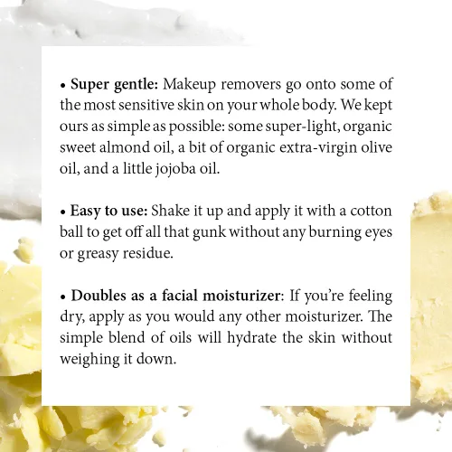 Miniatura 3 de S.w. Basics Removedor de maquillaje con aceites orgánicos de almendra dulce, oliva y jojoba, 2 onzas