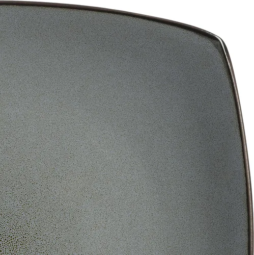 Miniatura 6 de Gibson Elite Soho Lounge - Juego de vajilla cuadrada de gres con esmalte reactivo, servicio para 4 personas (16 piezas), Eclipse Eclipse