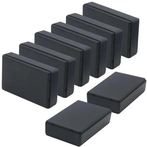Miniatura 37 de Zulkit 12 cajas de proyecto de plástico ABS para proyectos eléctricos, caja de conexiones de energía, color negro, 1.97 x 1.10 x 0.59 pulgadas