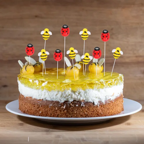 Miniatura 5 de 24 piezas de adornos para cupcakes de abejorro, figura pequeña de mariquita de resina, adornos para cupcakes de abeja, Oh Babee, decoraciones