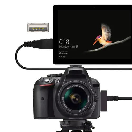 Miniatura 4 de cablecc 3pccs Mini 8P a USB-C Micro Mini USB Adaptador de Datos de Alimentación Hembra para Cámara