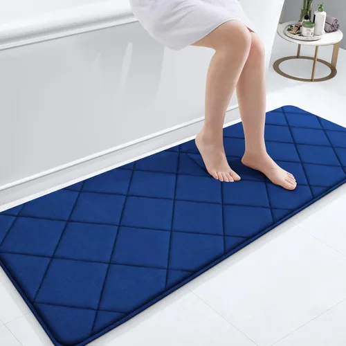 Miniatura 210 de OLANLY Tapete de baño de espuma viscoelástica de 24 x 16 pulgadas, ultra suave y absorbente, lavable a máquina, cómodo tapete de baño para suelo