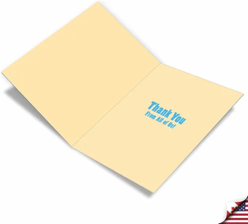 Miniatura 2 de NobleWorks - Tarjeta de felicitación de agradecimiento extra grande de nosotros de 8.5 x 11 pulgadas con sobre (paquete de 1) de gran tamaño Jumbo