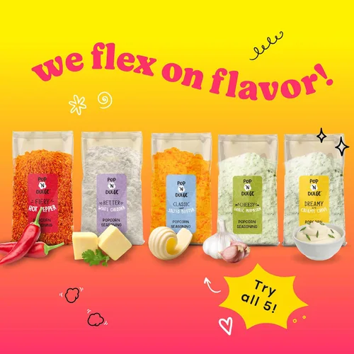 Miniatura 4 de Pop n' Dulge Palomitas de maíz para noche de cine, set de regalo de 16 piezas, 5 paquetes de palomitas gourmet sin OMG, 5 paquetes de variedad