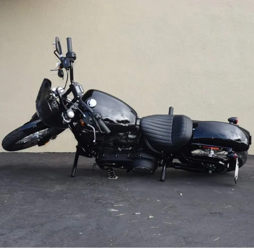 Miniatura 2 de Estriberas de pasajero con barra antivuelco para Harley Softail Street Bob, Low Rider y Heritage Classic 2018-2024 Control deslizante del marco