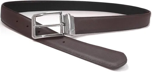 Miniatura 7 de Cinturón reversible para hombre, cinturón de cuero negro y marrón para pantalones de vestir