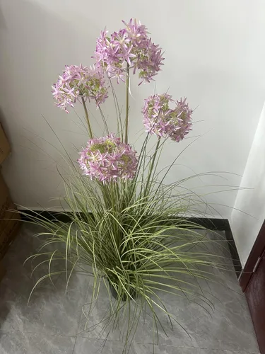Miniatura 10 de Ttranewsoo Plantas artificiales de hierba de junco para interiores, planta de hierba de cola de gata, planta artificial al aire libre, hierba falsa