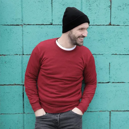 Miniatura 6 de Rosoz Gorro para hombre y mujer, gorro de punto con puños, gorro de invierno con calavera, unisex