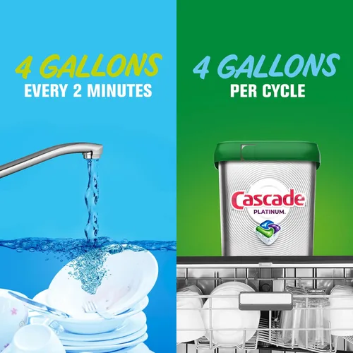 Miniatura 9 de Cascade Platinum Plus ActionPacs Cápsulas de detergente para lavavajillas, fresco, 14