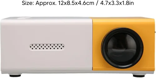 Miniatura 2 de Mini proyector portátil HD 1080P para películas y juegos, compacto y ligero, USB y conectividad, ideal para viajes, campamento y entretenimiento