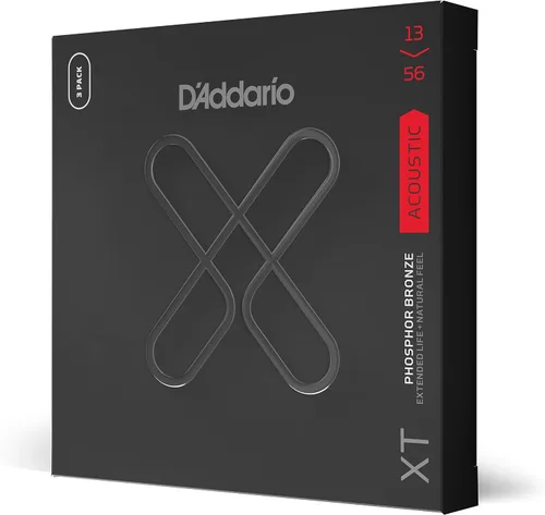 Miniatura 15 de D'Addario Cuerdas para guitarra acústica, XT con revestimiento de bronce fosforoso, XTAPB1047, calibre extra ligero 10-47, juego de 6 cuerdas
