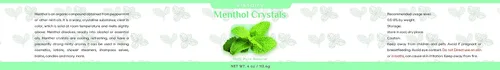Miniatura 7 de Cristales de mentol de 4 onzas, 100 % puros de menta orgánica, ideales para hacer vapores de ducha, cremas y jabones
