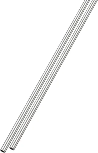 METALLIXITY Tubo de acero inoxidable 304 (0.039 in de diámetro exterior x 0.006 in de pared T x 11.811 in de largo), 2 piezas, tubo recto - para