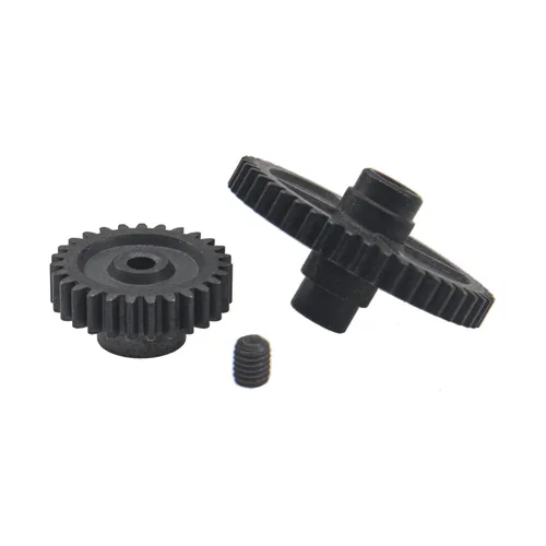 Miniatura 3 de ShareGoo - Juego de engranajes de reducción de engranajes diferenciales de metal 44T y engranaje de motor 27T compatible con WLtoys 144001 1/14 RC