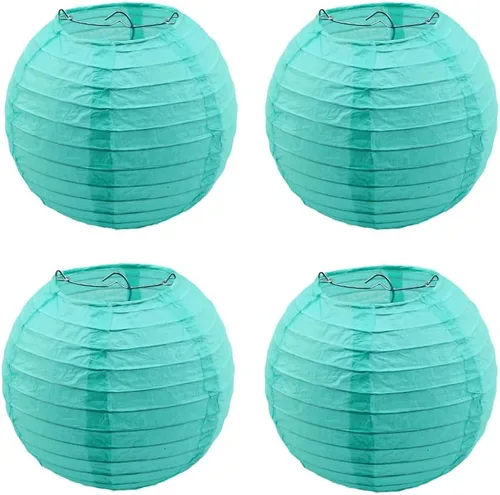 Miniatura 11 de 4 linternas de papel redondas para lámpara de papel, linternas de papel chinas, japonesas para colgar, para boda, cumpleaños, hogar, fiesta, Negro