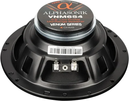 Miniatura 6 de Alphasonik 1 par de altavoces VNM654 VENUM PRO Series de 6.5 pulgadas, 1200 vatios máx. 300 vatios RMS de montaje poco profundo para audio