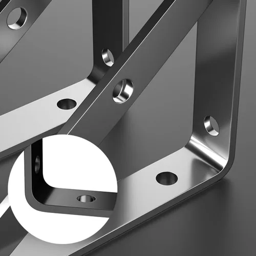 Miniatura 6 de 2 soportes metálicos para estantes triangulares 150, 200, 250, 300, 400, 500, 500, soporte de pared negro y blanco para estanterias, hierro de 0.098