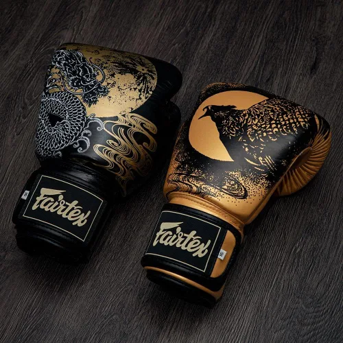 Miniatura 5 de Fairtex BGV26 Harmony Guantes de Muay Thai de Boxeo Premium Diseño de Edición Limitada Piel Genuina Espuma de Triple Capa Ajuste Compacto